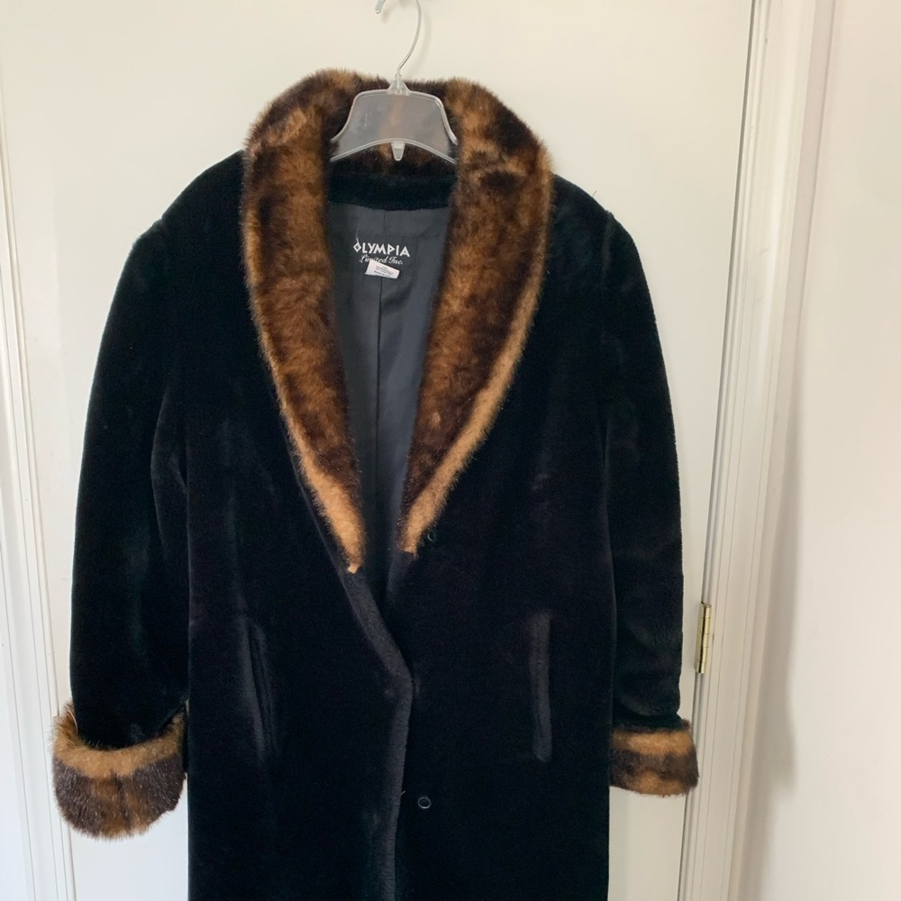 Faux fur coat